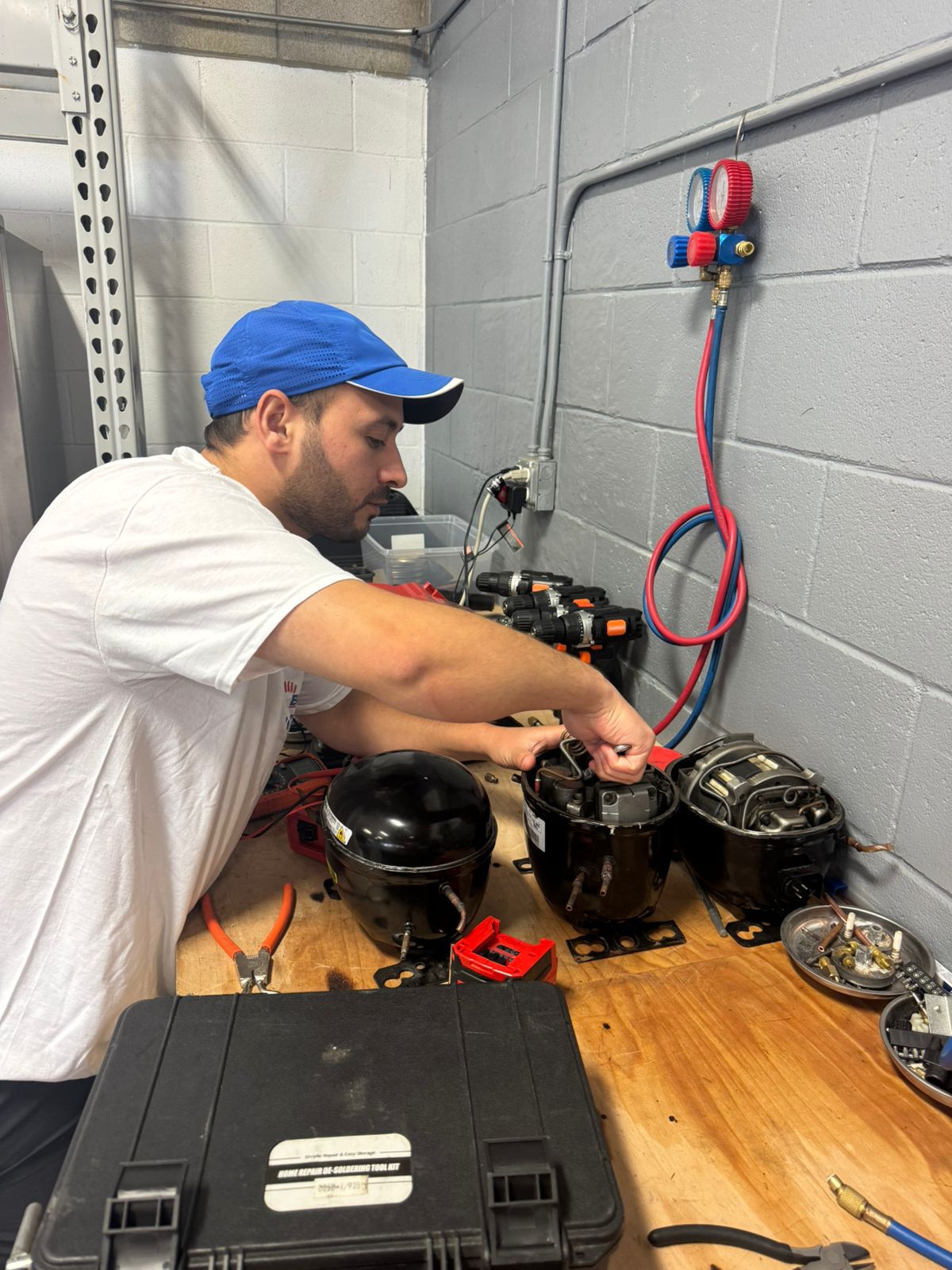 Repix Bay Area technician repairing refrigerator system